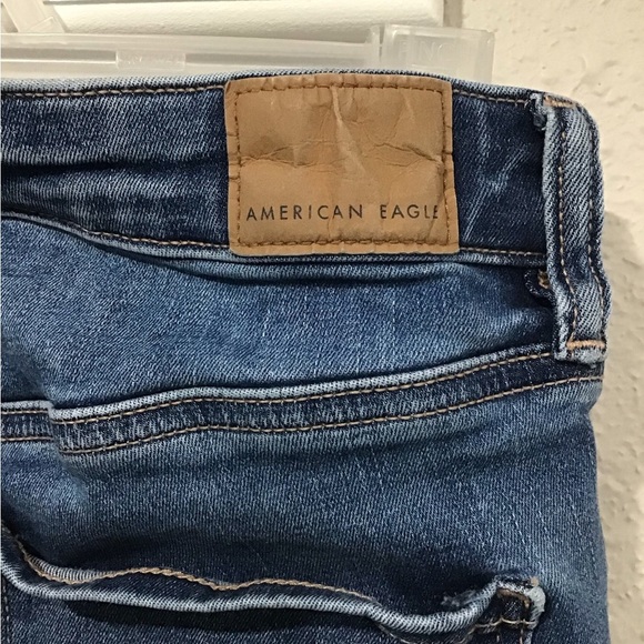American Eagle Next Level Stretch High-Rise Jegging Denim Blue Jeans Size 4 Long - Picture 6 of 6